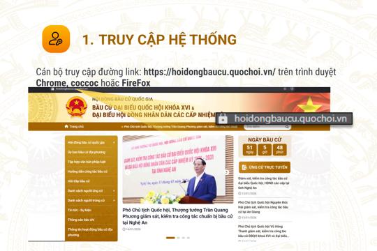 Hội đồng bầu cử quốc gia ban hành tài liệu hướng dẫn Nộp hồ sơ trực tuyến ứng cử đại biểu Quốc hội, đại biểu Hội đồng nhân dân