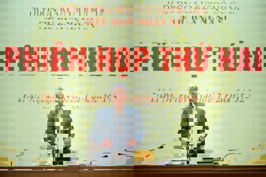 Phó Chủ tịch Thường trực Quốc hội Đỗ Văn Chiến chủ trì Phiên họp Tiểu ban nhân sự, Hội đồng Bầu cử quốc gia