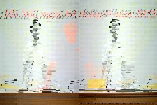 Phó Chủ tịch Quốc hội Nguyễn Khắc Định chủ trì Phiên họp thứ nhất Tiểu ban Văn bản pháp luật và giải quyết khiếu nại, tố cáo, Hội đồng bầu cử quốc gia