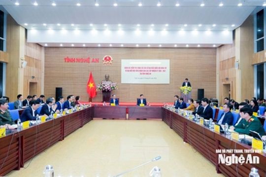 Giám sát, kiểm tra công tác bầu cử đại biểu Quốc hội, HĐND các cấp tại tỉnh Nghệ An