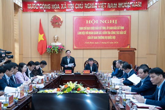 Phó Chủ tịch Quốc hội Nguyễn Khắc Định kiểm tra công tác chuẩn bị bầu cử tại Ninh Bình