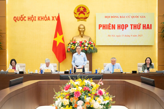 Chủ tịch Quốc hội Trần Thanh Mẫn chủ trì Phiên họp thứ hai Hội đồng Bầu cử quốc gia