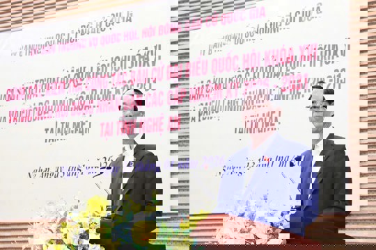 Phó Chủ tịch Quốc hội, Thượng tướng Trần Quang Phương giám sát, kiểm tra công tác chuẩn bị bầu cử tại Nghệ An