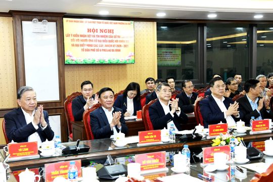 Tổng Bí thư Tô Lâm dự Hội nghị lấy ý kiến cử tri nơi cư trú đối với người ứng cử đại biểu Quốc hội