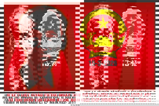 Mẫu tranh cổ động để sử dụng chính thức trong các hoạt động tuyên truyền bầu cử đại biểu Quốc hội khoá XVI và bầu cử Hội đồng nhân dân các cấp nhiệm kỳ 2026 - 2031