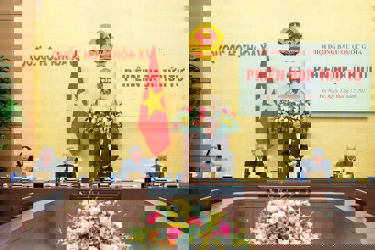 Chủ tịch Quốc hội Trần Thanh Mẫn chủ trì phiên họp thứ tư của Hội đồng Bầu cử quốc gia